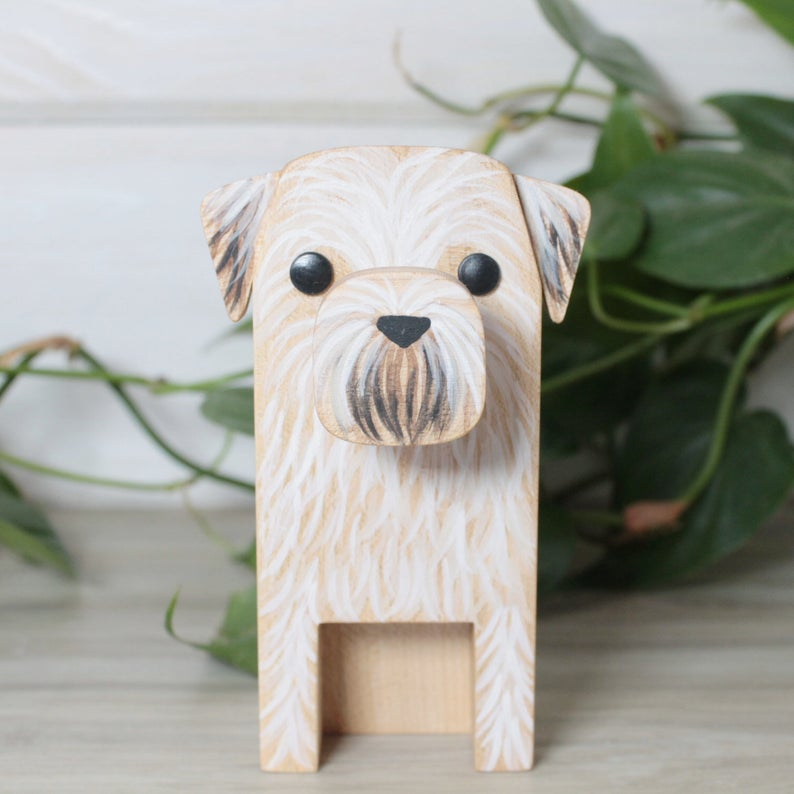 Angus-Handmade Wheaten Terrier Dog Eyeglasses Stand