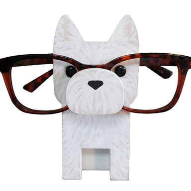 Handmade West Highland White Terrier Dog Eyeglass Stand