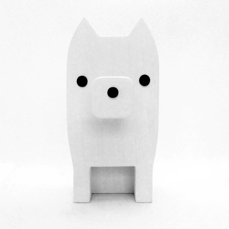 Handmade Samoyed Eyeglasses Stand