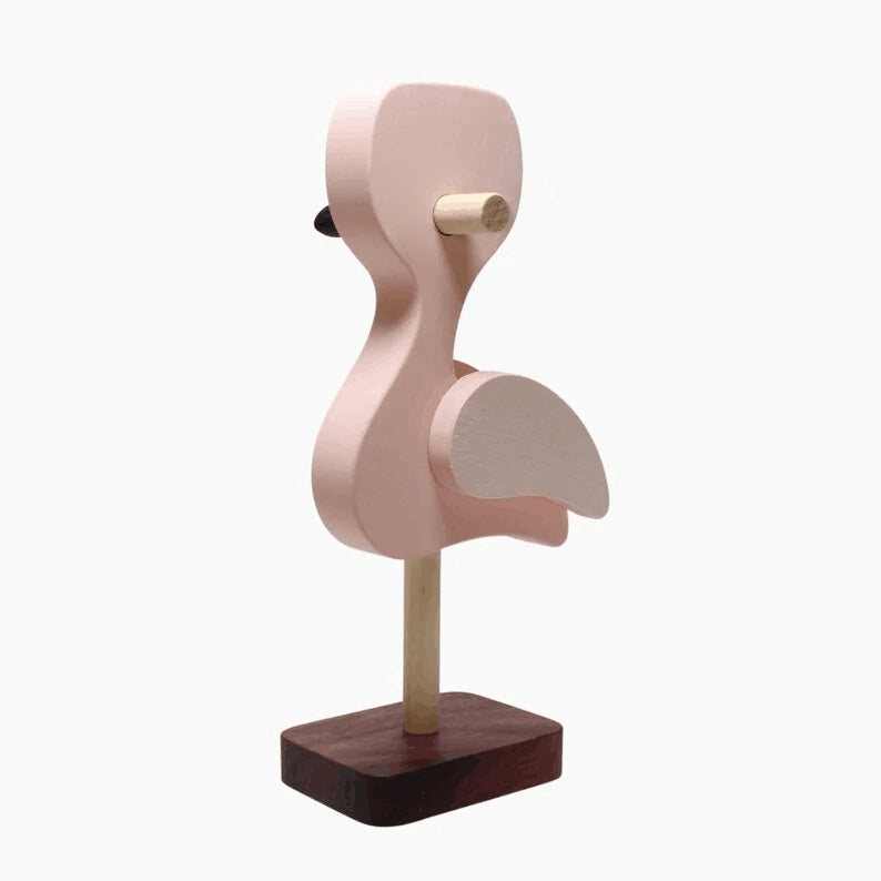 Pink Flamingo Bird Eyeglass Stand.
