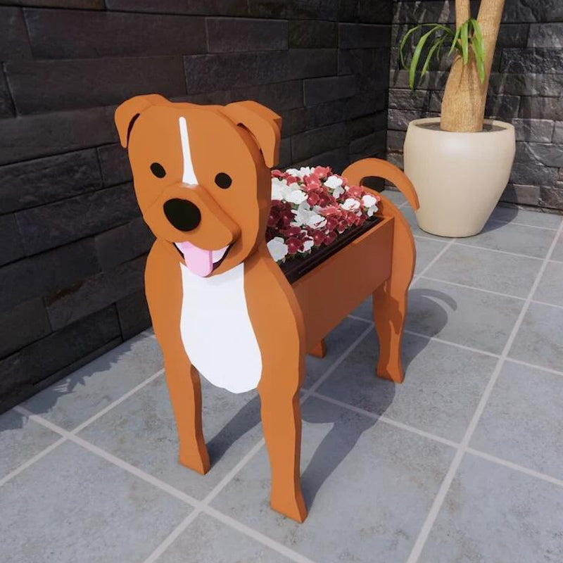 Staffordshire Bull Terrier Planter