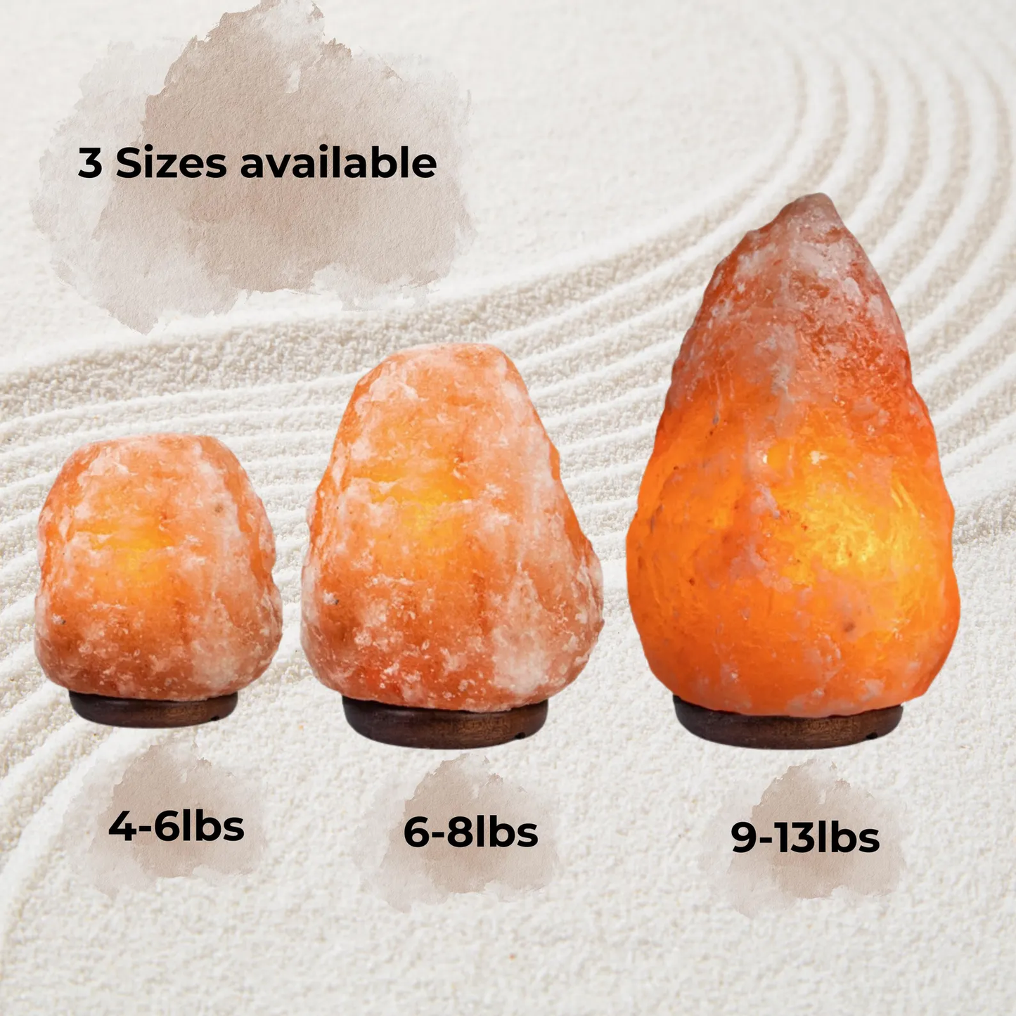 Natural salt crystal lamp