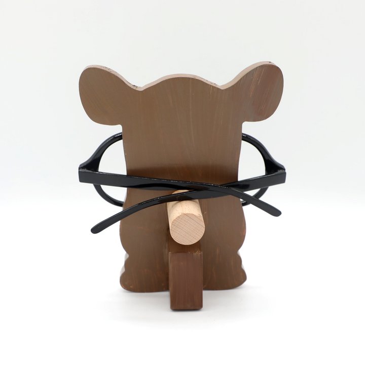 Rhino Wooden Glasses Stand