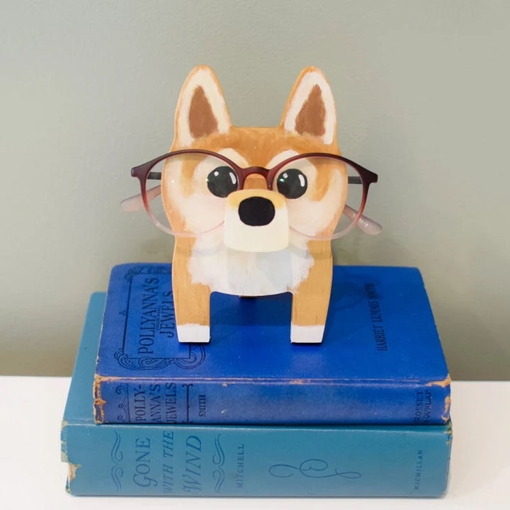 Shiba Inu Glasses Stand, Gift For Mother