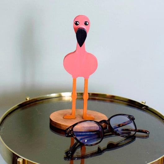 Pink Flamingo Glasses Stand