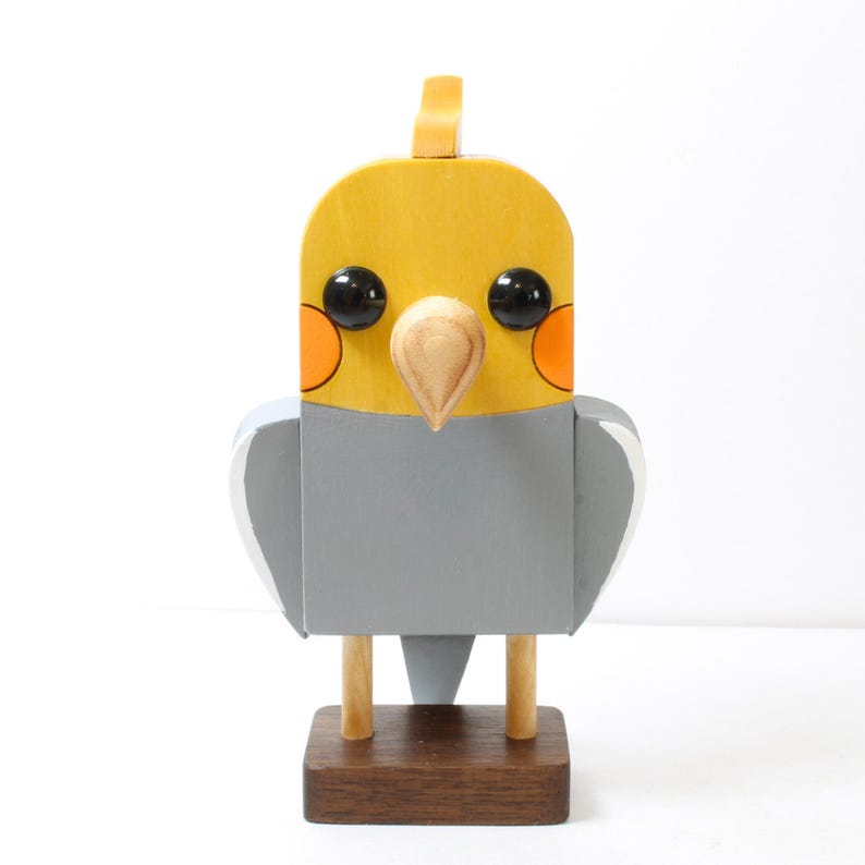 Cockatiel Eyeglass Stand.