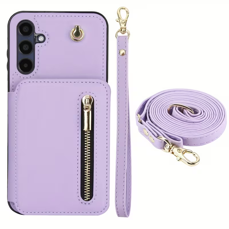 Stylish Genuine Leather Wallet-Style Samsung Phone Case