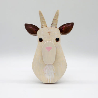 Goat Wooden Glasses Stand