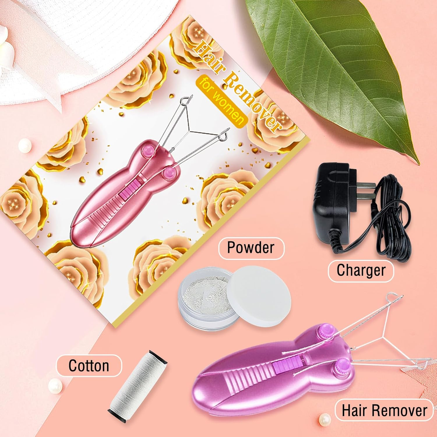 Gentle Physical Hair Removal Device for Women