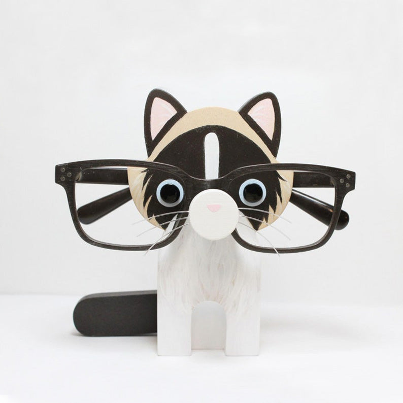 Ragdoll Cat Eyeglass Stand.