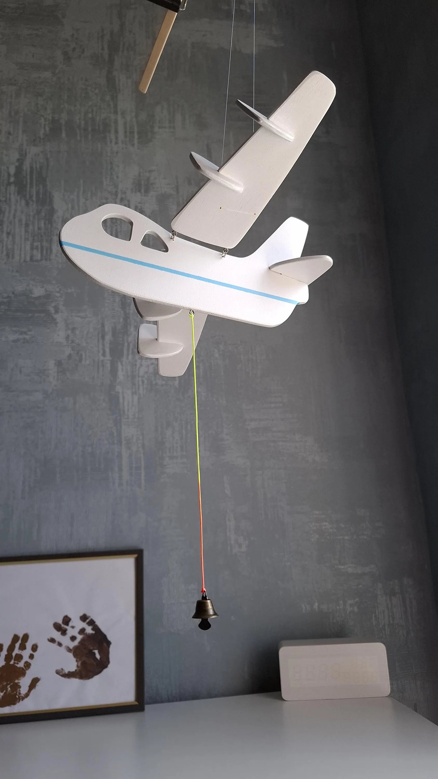 Flying Handmade Solid Wood Airplane Decoration