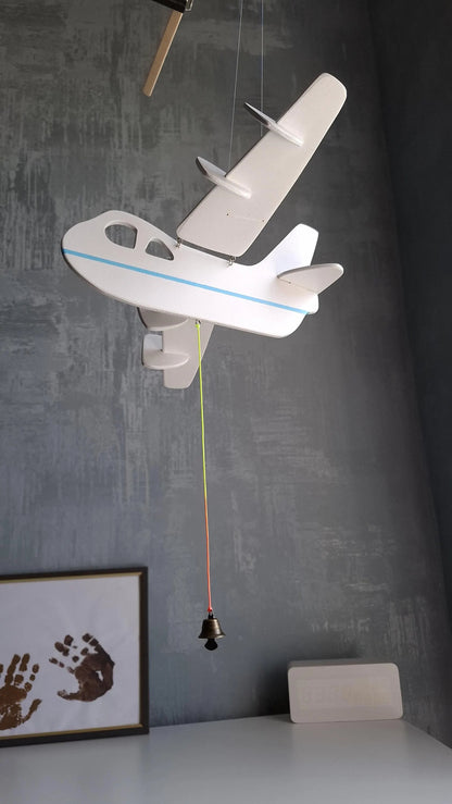 Flying Handmade Solid Wood Airplane Decoration