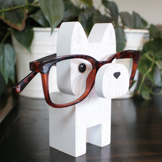 Handmade West Highland White Terrier Dog Eyeglass Stand