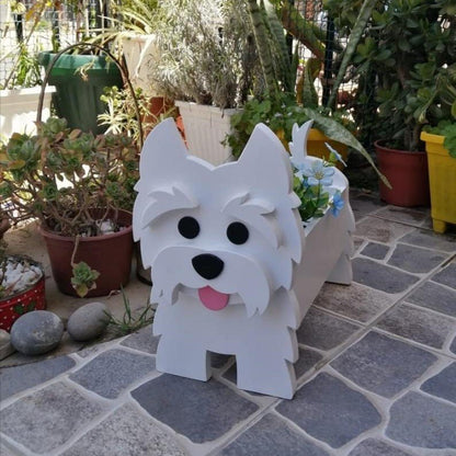 West Highland white terrier Planter