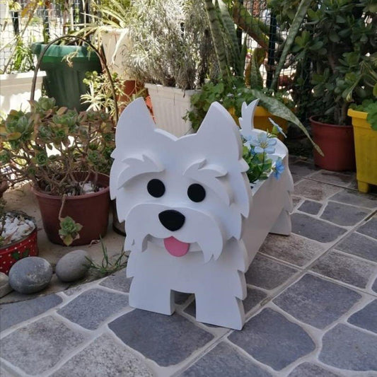 West Highland white terrier Planter