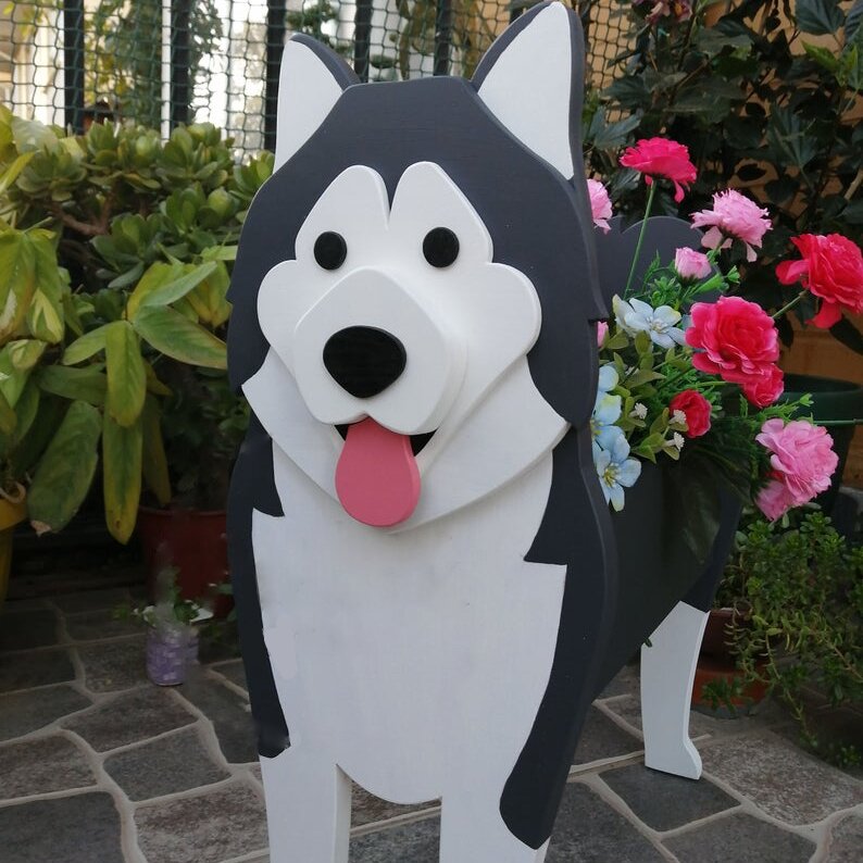 Alaska Malamute planter