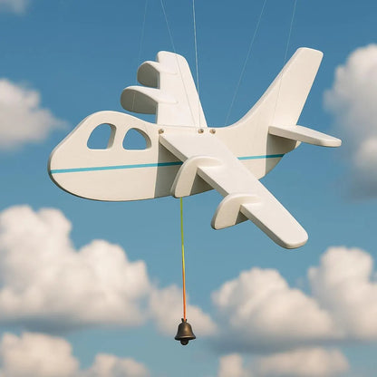 Flying Handmade Solid Wood Airplane Decoration