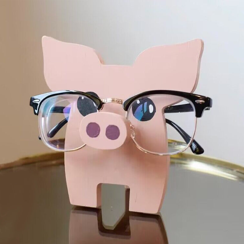 Harry-Handmade Pig Glasses Stand Art Gift