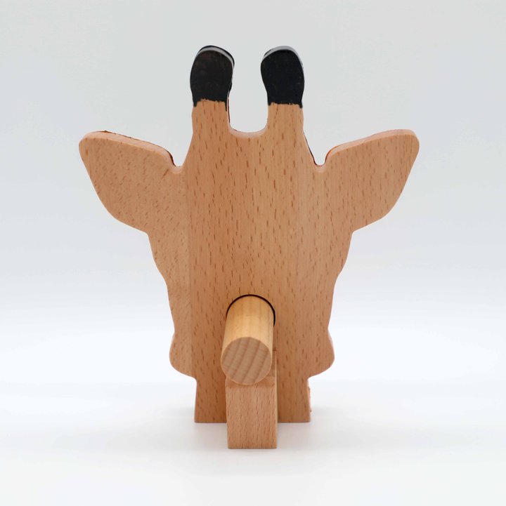 Lovely Giraffe Wooden Glasses Stand