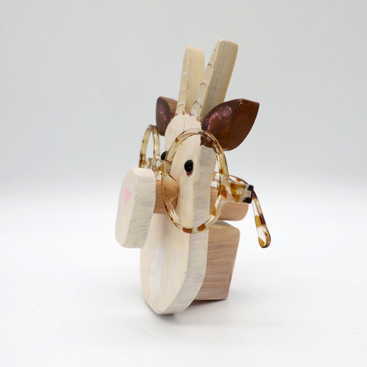 Goat Wooden Glasses Stand