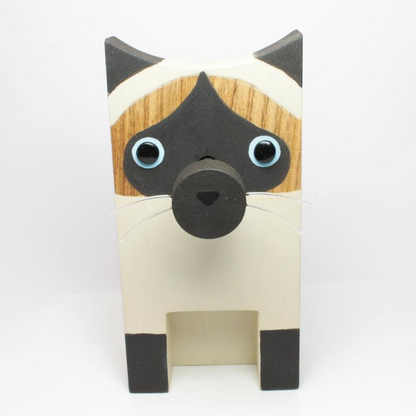 Justin-Handmade Siamese Cat Eyeglass Stand