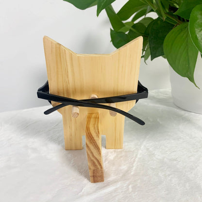 Cute Little Gray Cat Eyeglasses Stand