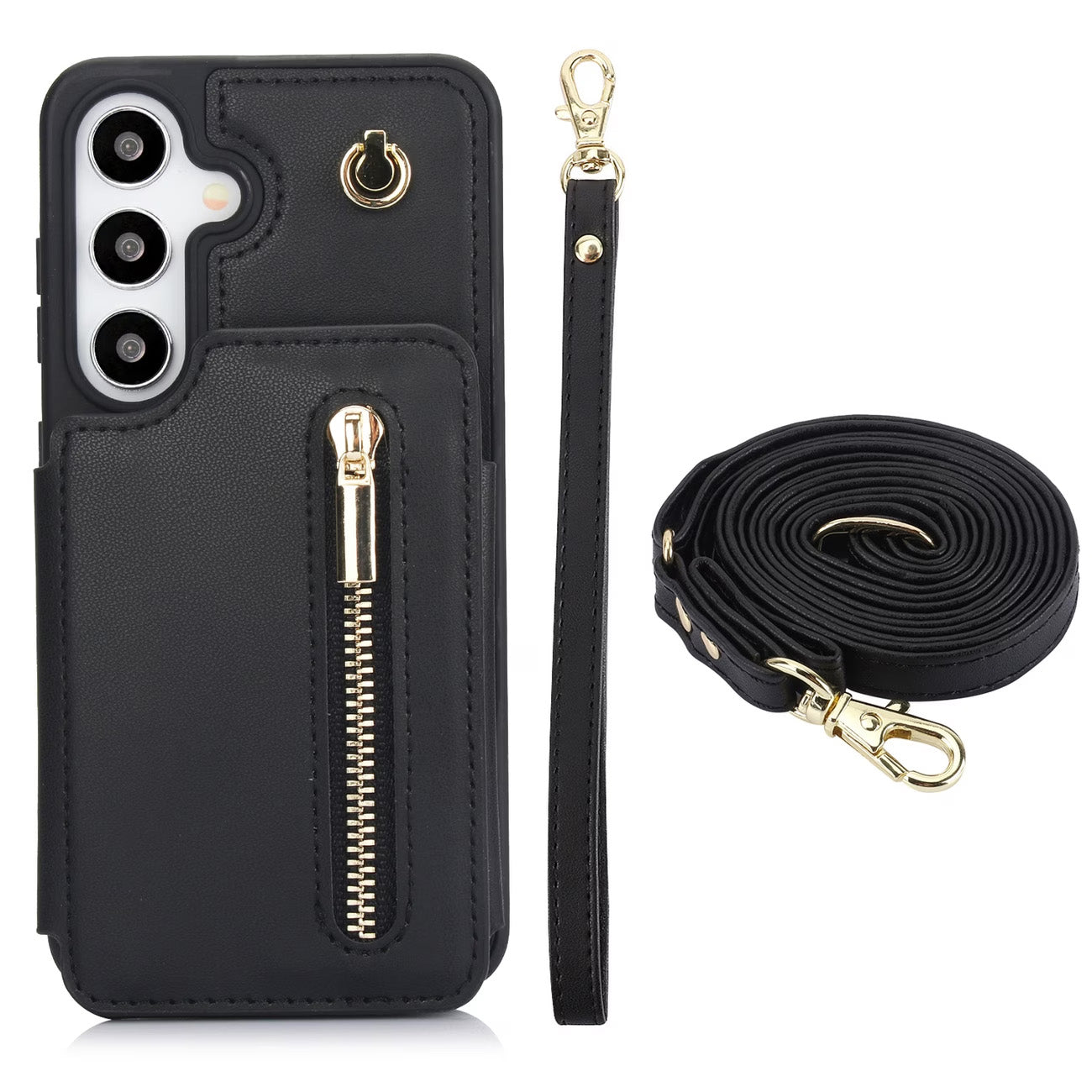 Stylish Genuine Leather Wallet-Style Samsung Phone Case