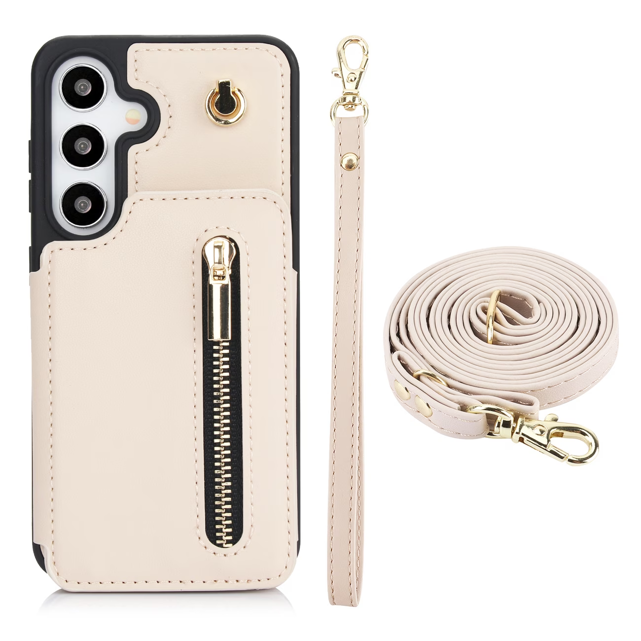 Stylish Genuine Leather Wallet-Style Samsung Phone Case