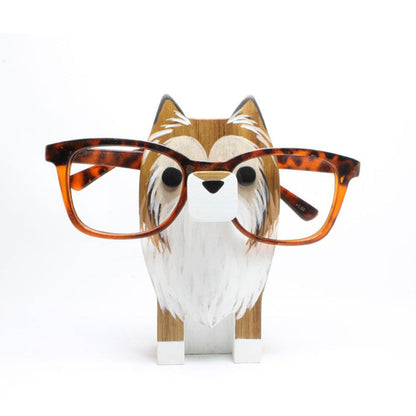 Collie Dog Eyeglass Stand.