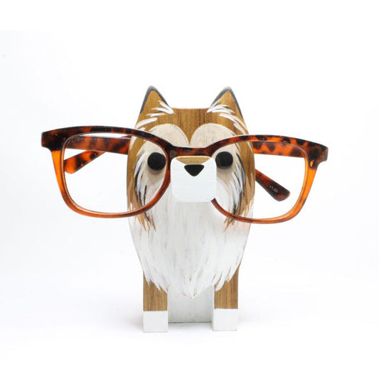 Collie Dog Eyeglass Stand.