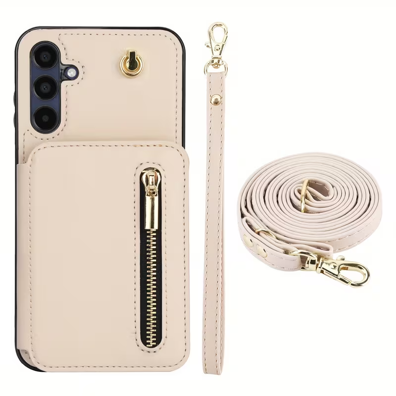 Stylish Genuine Leather Wallet-Style Samsung Phone Case