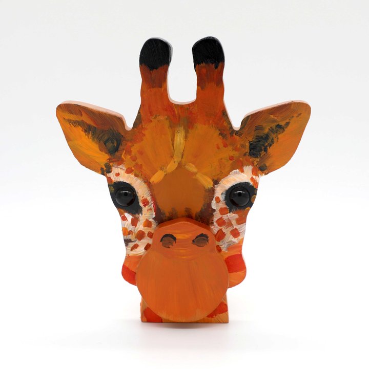 Lovely Giraffe Wooden Glasses Stand