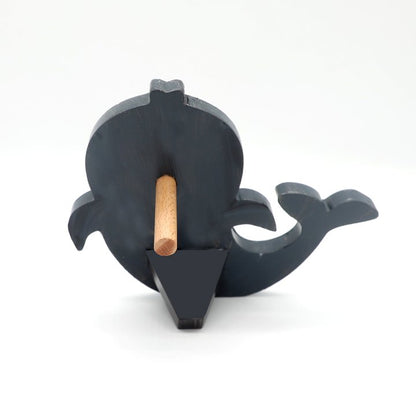 Dolphin Wooden Glasses Stand