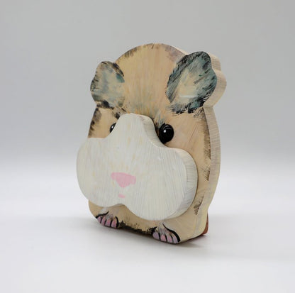 Guinea Pig Wooden Glasses Stand