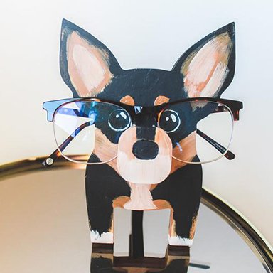 Darren-Handmade Pinscher Glasses Stand Art Gift