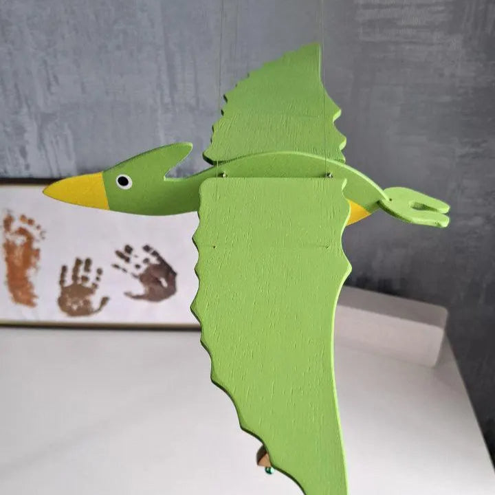 Flying Handmade Solid Wood Pterosaur Decoration