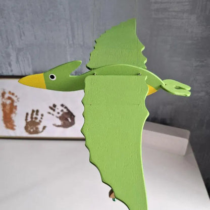 Flying Handmade Solid Wood Pterosaur Decoration