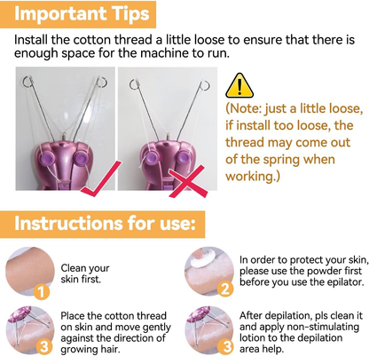 Gentle Physical Hair Removal Device for Women