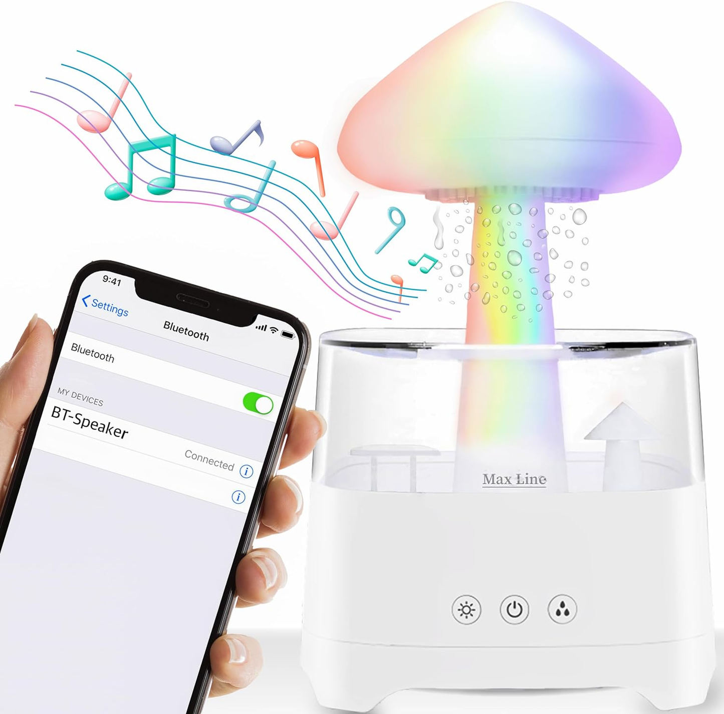 Pooyona® Bluetooth Speaker Sleep Aid Aromatherapy Humidifier