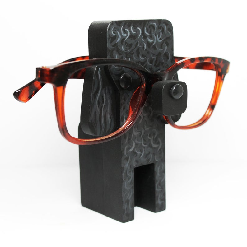 Handmade Poodle Eyeglasses Stand