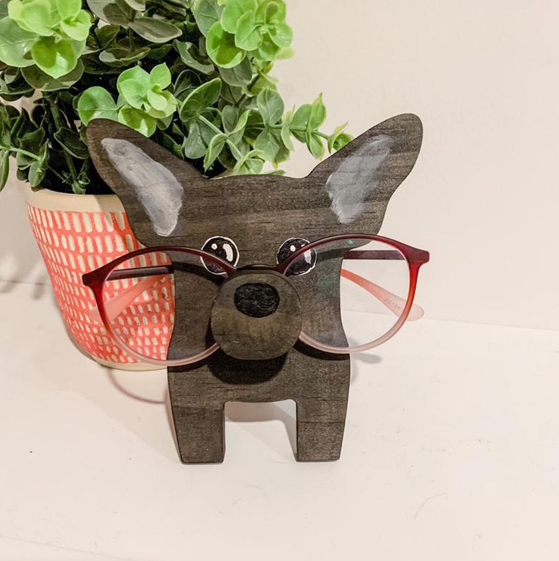 Luck Candy Amy Sunny-Handmade Dog Glasses Stand Art Gift