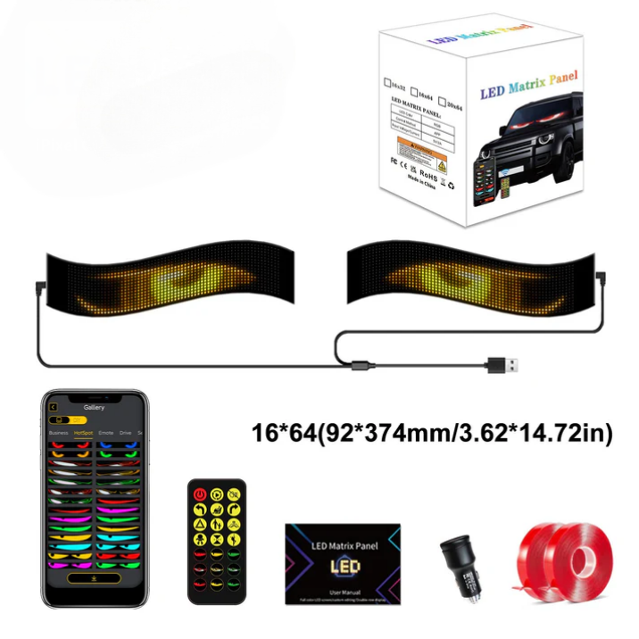 Pooyona 2ND Generation LED Screen(APP DIY + Remote Control)