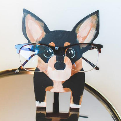 Darren-Handmade Pinscher Glasses Stand Art Gift
