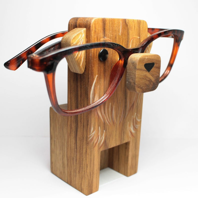 Douglas-Handmade Golden Retriever Dog Eyeglasses Stand