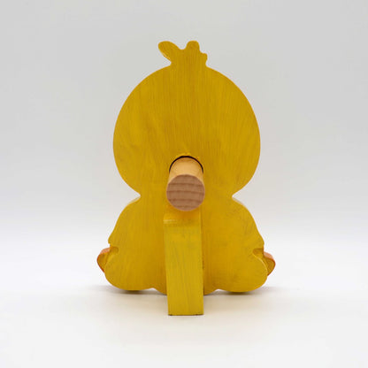 Little Yellow Duck Wooden Glasses Stand