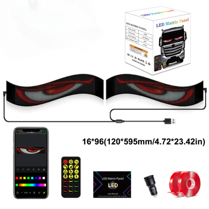 Pooyona 2ND Generation LED Screen(APP DIY + Remote Control)