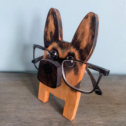 German Shepherd Glasses Stand