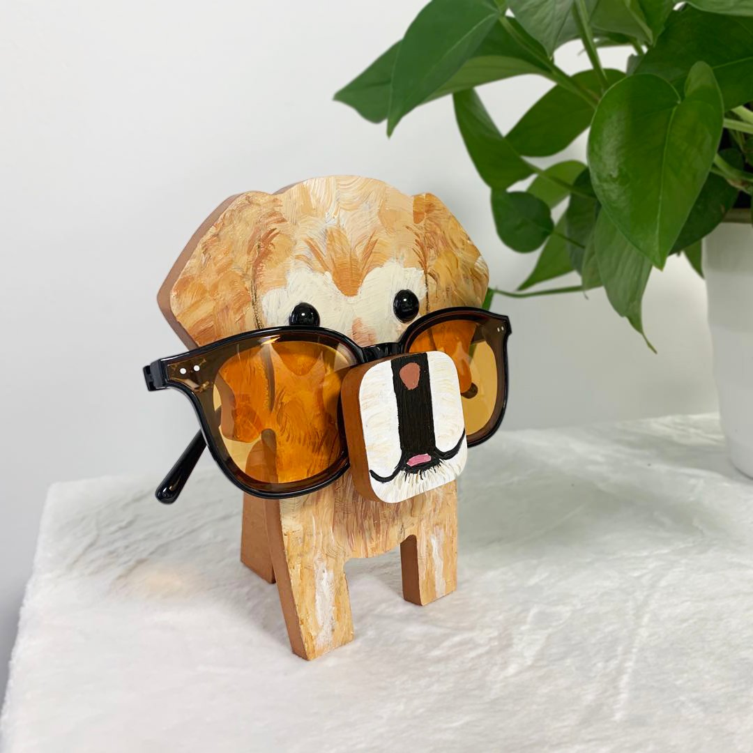 Jack-Golden Retriever Dog Eyeglasses Stand