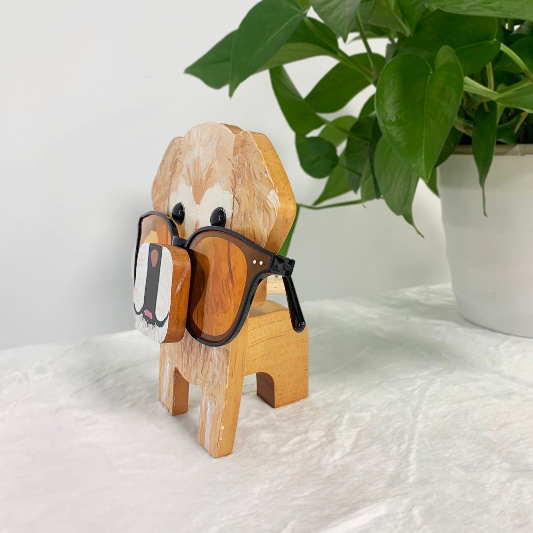 Jack-Golden Retriever Dog Eyeglasses Stand