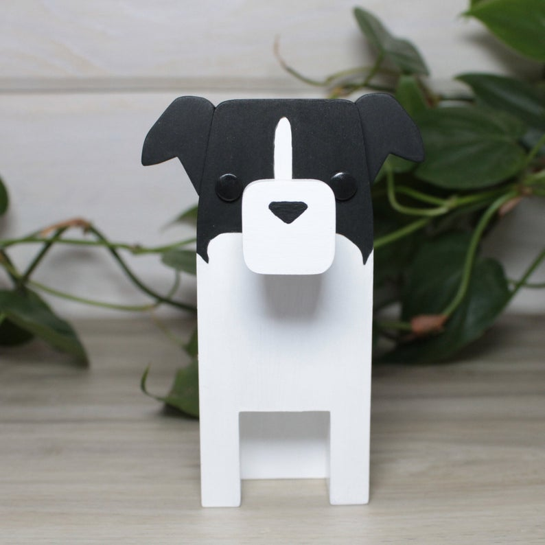 Martin-Handmade Border Collie Dog Eyeglasses Stand